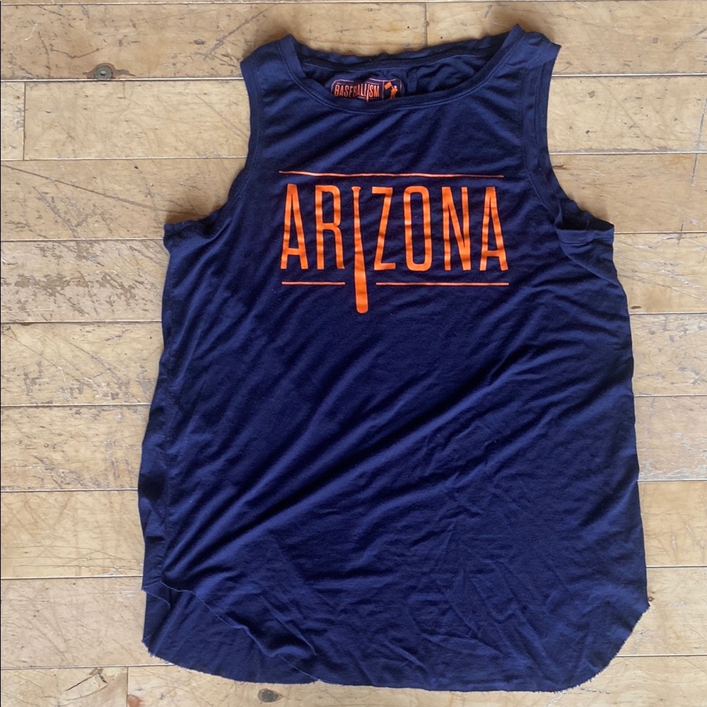 Baseballism Arizona Navy Tank Top